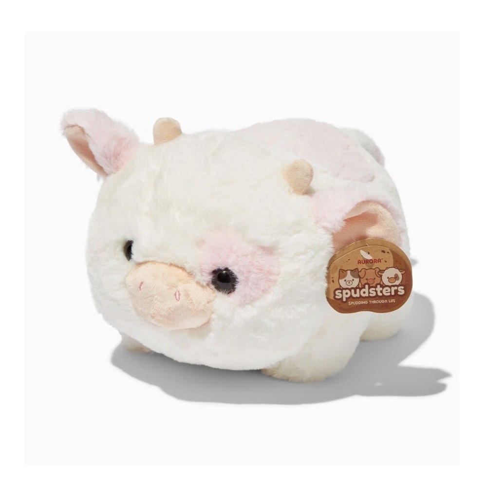 Spudsters 10 inch Moonique the Strawberry Cow Plush, New With Tags, Aurora, soft
